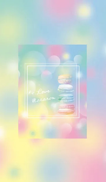 [LINE着せ替え] Pastel and Macaron .+#イラストの画像1