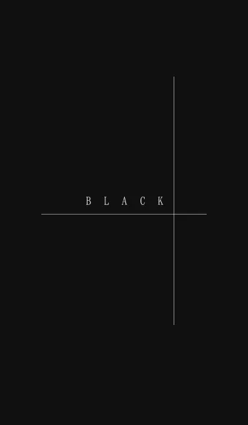 [LINE着せ替え] シンプル・ブラックの画像1