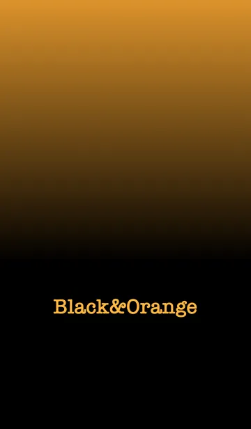 [LINE着せ替え] シンプル オレンジと黒 ロゴ無し No.6-4の画像1