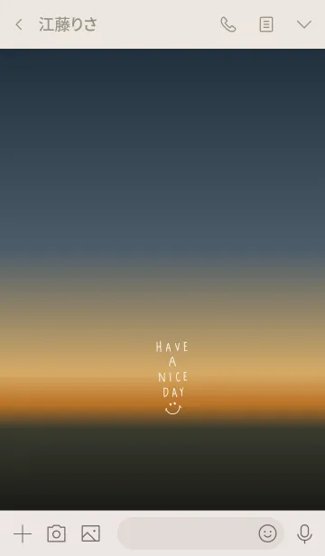 [LINE着せ替え] 夕日。良い日を。スマイル。の画像3