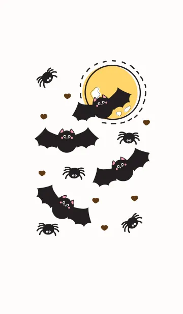 [LINE着せ替え] Cute little bat themeの画像1