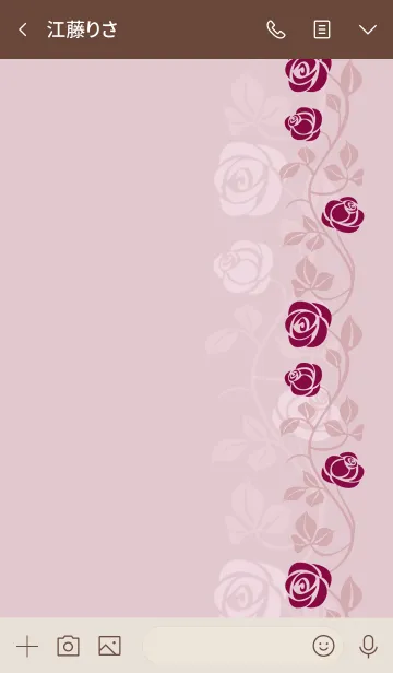 [LINE着せ替え] クライミングローズ*モーブピンクの画像3