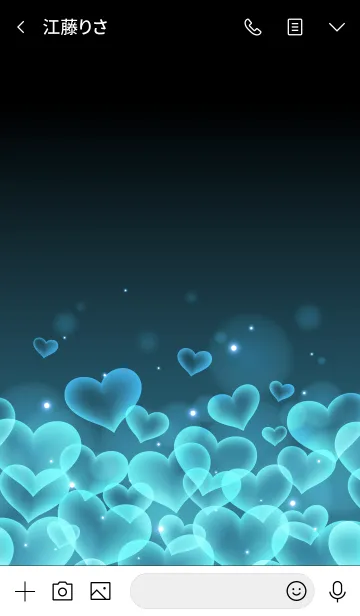 [LINE着せ替え] MY BLUE HEART.の画像3