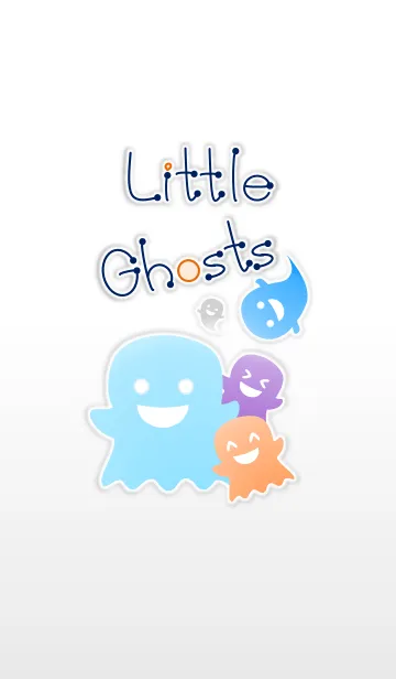 [LINE着せ替え] Little Ghosts！ (White Ver.3)の画像1