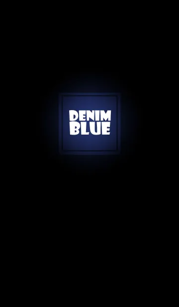 [LINE着せ替え] Denim Blue in black v.2 (jp)の画像1