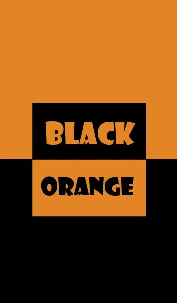 [LINE着せ替え] Black ＆ orange Theme (jp)の画像1