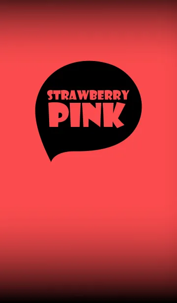 [LINE着せ替え] strawberry pink and Black (jp)の画像1