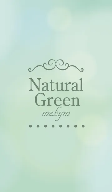 [LINE着せ替え] Natural Green 2 -MEKYM-の画像1