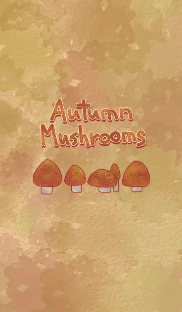 [LINE着せ替え] Autumn mushroomsの画像1