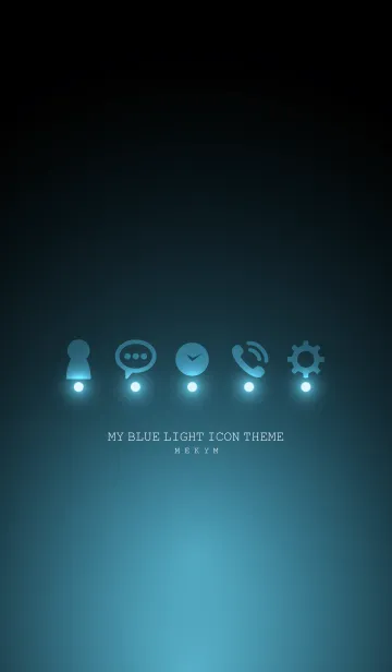 [LINE着せ替え] MY BLUE LIGHT ICON THEMEの画像1