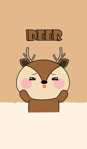 [LINE着せ替え] I Love Cute cute Deer (jp)の画像1
