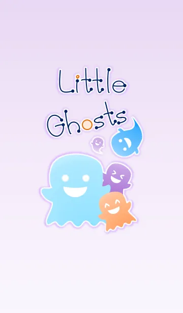 [LINE着せ替え] Little Ghosts！ (Purple Ver.2)の画像1