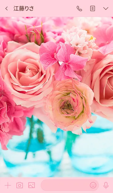 [LINE着せ替え] Roses of love ～ピンクの薔薇～の画像3
