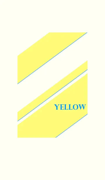 [LINE着せ替え] シンプル 黄色と白 No.2の画像1