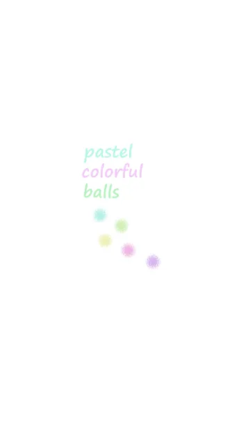 [LINE着せ替え] Pastel colorful balls #絵本の画像1