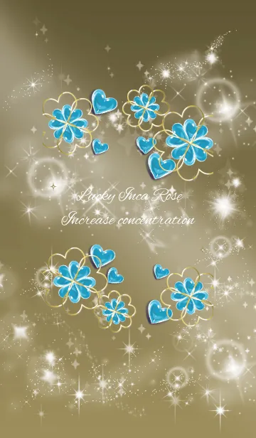 [LINE着せ替え] ゴールド : 心が安らぐブルーフローライトの画像1