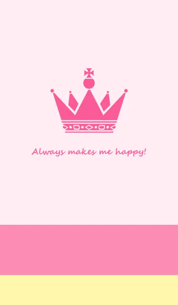 [LINE着せ替え] HAPPY CROWN - pink-の画像1