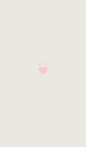 [LINE着せ替え] sweet life heart: pink grayの画像1