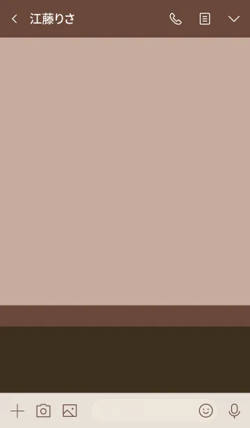 [LINE着せ替え] ベージュ・ブラウン系。シンプル大人。の画像3