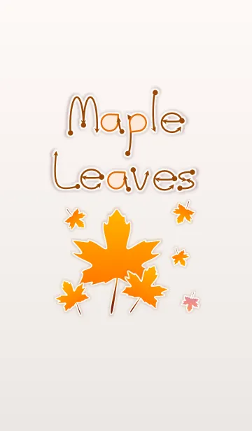 [LINE着せ替え] Maple Leaves！ (Beige Ver.1)の画像1