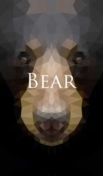[LINE着せ替え] Polygonal Animals [Bear]の画像1