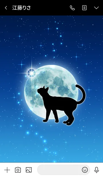 [LINE着せ替え] Cat ＆ Moonの画像3