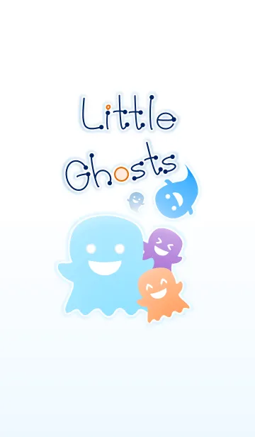 [LINE着せ替え] Little Ghosts！ (White Ver.4)の画像1