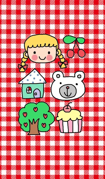 [LINE着せ替え] Cute blond hair girl Riko friends themeの画像1