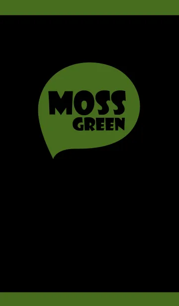 [LINE着せ替え] Black ＆ Moss Green (jp)の画像1