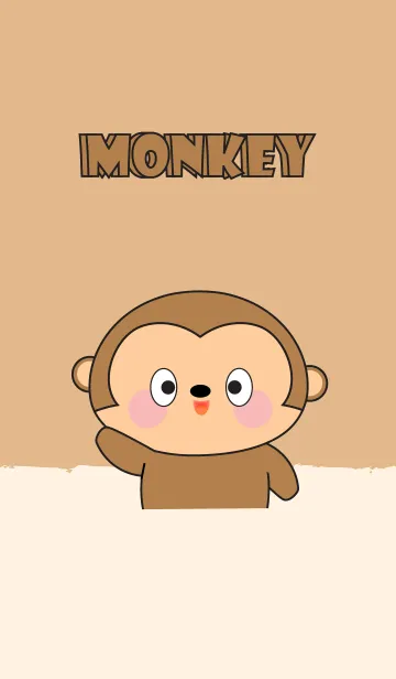 [LINE着せ替え] I Love Cute Monkey (jp)の画像1