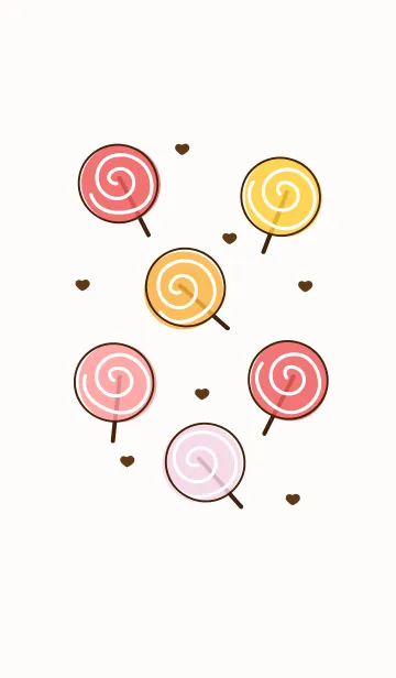 [LINE着せ替え] Cute candy 9 :)の画像1