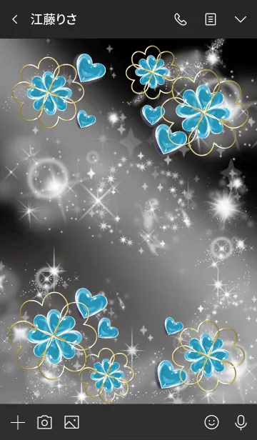 [LINE着せ替え] 黒とピンク : 心が安らぐ石の画像3