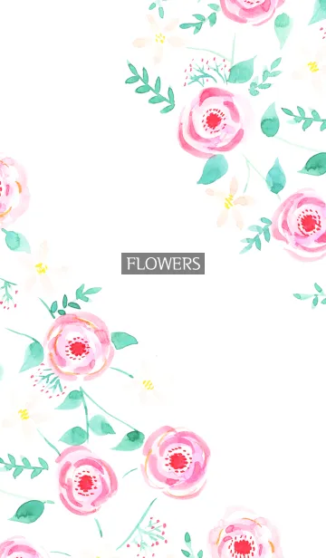 [LINE着せ替え] water color flowers_1120の画像1