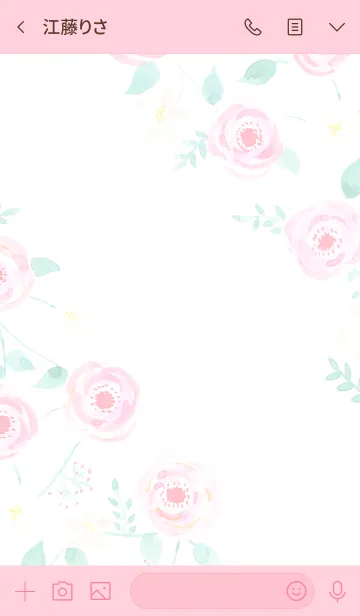 [LINE着せ替え] water color flowers_1120の画像3
