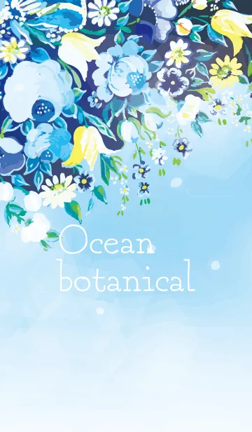 [LINE着せ替え] Botanical -ocean color- #イラストの画像1