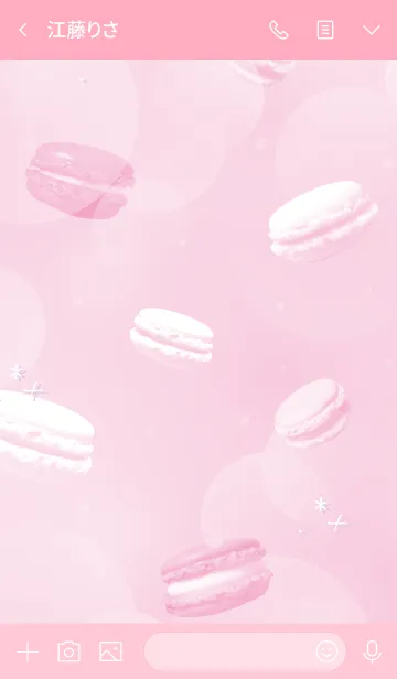 [LINE着せ替え] Sweet Macaron .+#イラストの画像3