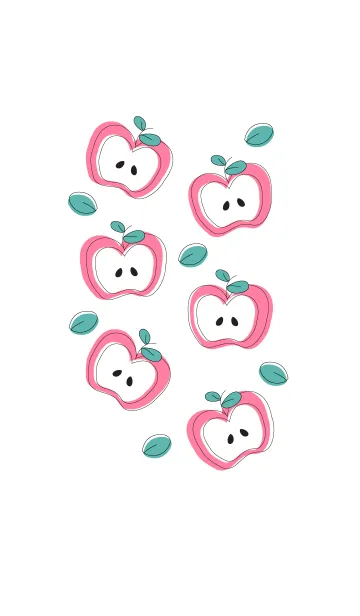 [LINE着せ替え] Apples theme 14 :)の画像1