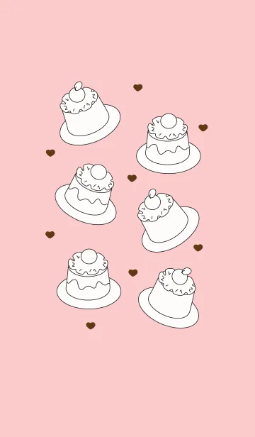 [LINE着せ替え] Cute cake theme 6の画像1