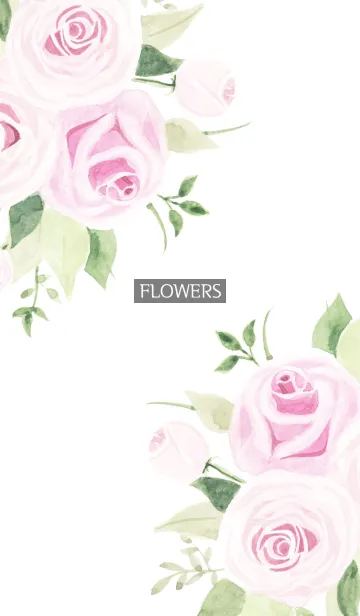 [LINE着せ替え] water color flowers_1102の画像1