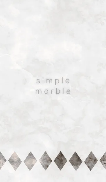 [LINE着せ替え] simple marble [white]の画像1