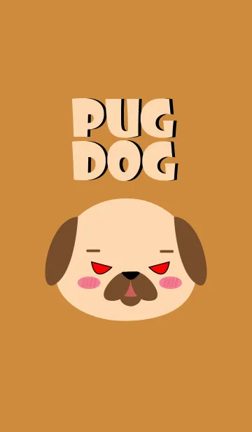 [LINE着せ替え] Love Simple Pug Dog Theme (jp)の画像1