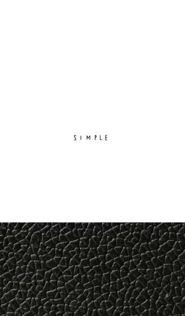 [LINE着せ替え] ブラックレザーとホワイト。大人。の画像1