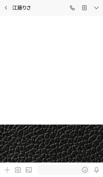 [LINE着せ替え] ブラックレザーとホワイト。大人。の画像3