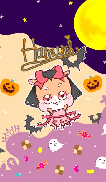 [LINE着せ替え] ハム美 Halloweenの画像1