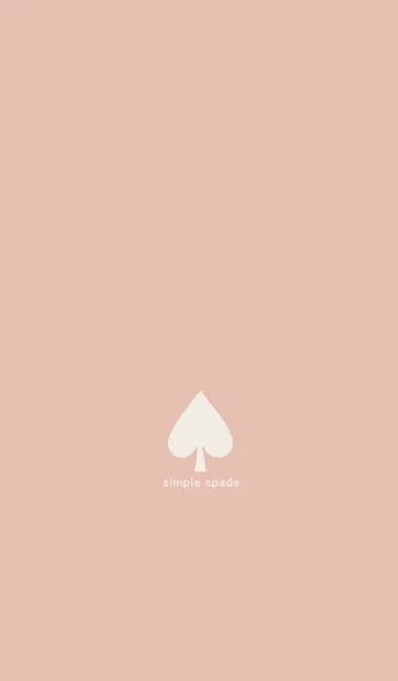 [LINE着せ替え] simple spade(#beige pink)の画像1