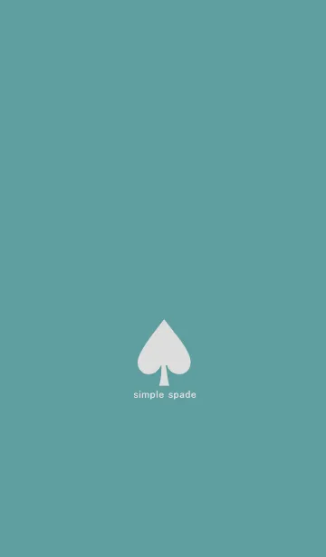 [LINE着せ替え] simple spade(#fall green)の画像1