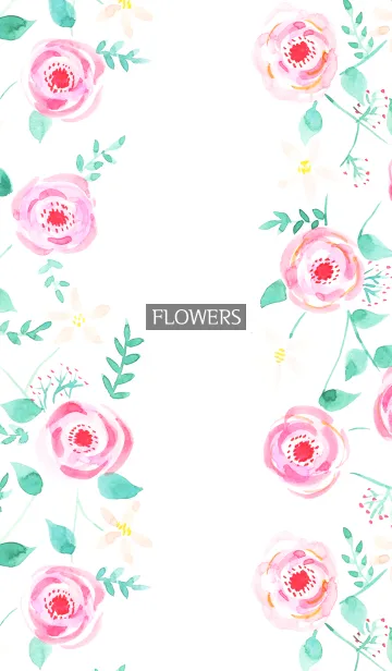 [LINE着せ替え] water color flowers_1118の画像1