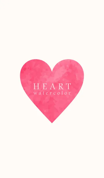 [LINE着せ替え] HEART 3 -watercolor- #水彩タッチの画像1