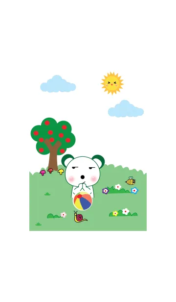 [LINE着せ替え] Simple cute bear theme v.14 (JP)の画像1