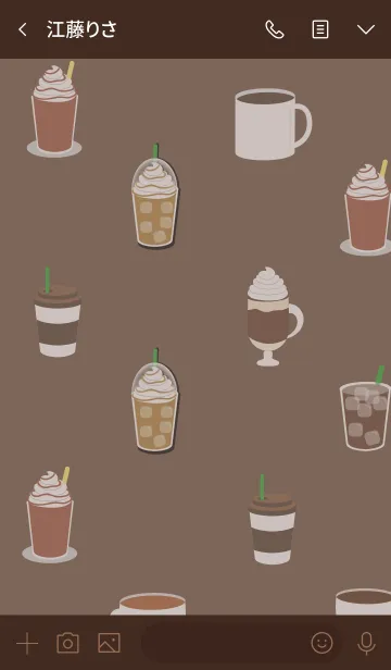 [LINE着せ替え] I Love Coffee Theme (jp)の画像3